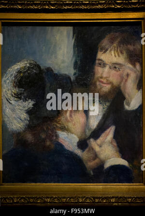 Pierre-Auguste Renoir (1841-1919). Französischer Maler. Gespräch, der 1870er Jahre. National Museum. Stockholm. Schweden. Stockfoto