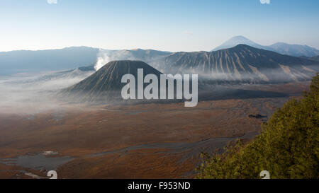Mounto Bromo bei Sonnenaufgang, Ost-Java, Indonesien Stockfoto