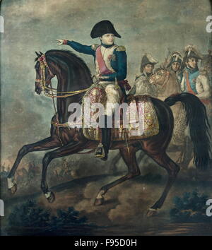 Napoleon Bonaparte auf dem Pferderücken Stockfoto