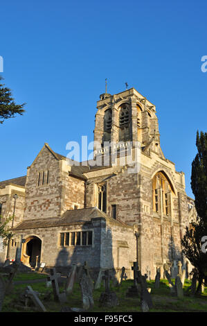 Kirche St. Davids, Queens, Terrasse, Exeter, Devon, England, UK (Pfarrei St. Davids mit St. Michael und alle Engel) Stockfoto