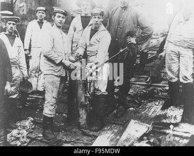 Britische Marine. Schlacht von Zeebrugge. Stockfoto