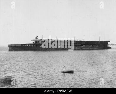 Britische Marine Flugzeugträger. Stockfoto