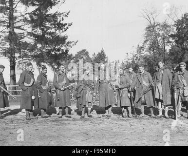 Britische Front, Belgien, 1914. Schlacht von Messines. Stockfoto