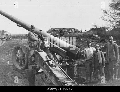 Französische Artillerie. Stockfoto