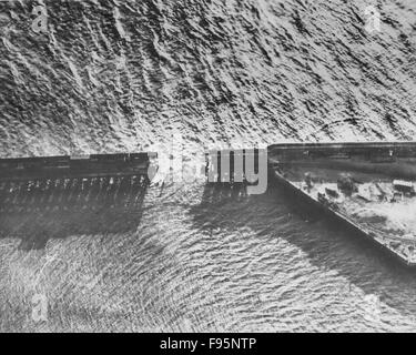 Britische Marine. Schlacht von Zeebrugge. Stockfoto