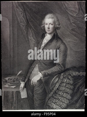 Die Recht Hon William Pitt der jüngere. Stockfoto