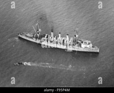 Britische Marine Flugzeugträger. Stockfoto