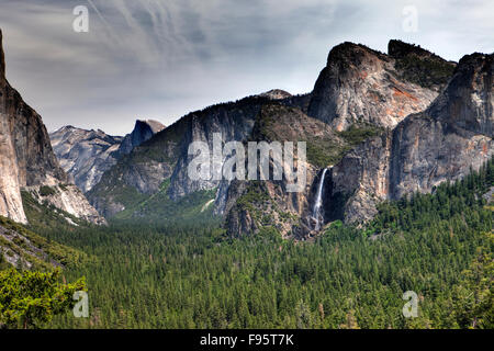 "Tunnel View", Yosemite-Nationalpark, Kalifornien, USA Stockfoto