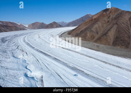 Gletscher auf Bylot Insel, in der Nähe von Pond Inlet, Nunavut, Kanada. Stockfoto