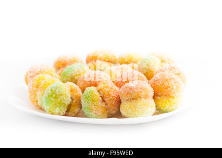 Rumänische Cookies, hausgemacht, auf weißem Hintergrund. Stockfoto