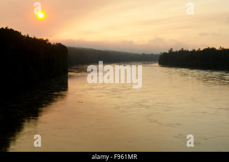 Fort Nelson River, British Columbia, Kanada Stockfoto