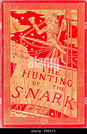 Titelseite der "Die Jagd des Snark" von Lewis Carroll (1832-1898). Stockfoto