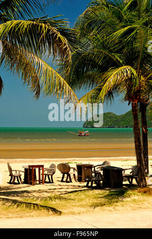 Strand von Dolphin Bay, Provinz Prachuap Khiri Khan, Thailand Stockfoto