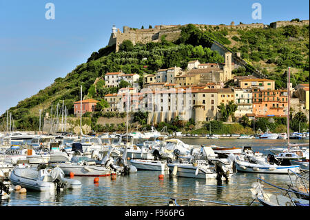 Port' Ercole, Küste Stadt der Maremma in der Toskana, Italien Stockfoto