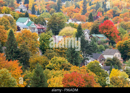 Bunte Stadt Nelson im Herbst. British Columbia, Kanada. Stockfoto