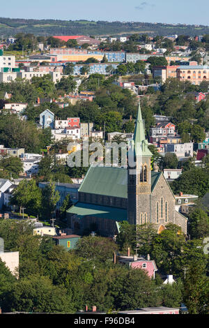 Blick auf St. Johns aus Shea Höhen, Neufundland, Kanada Stockfoto