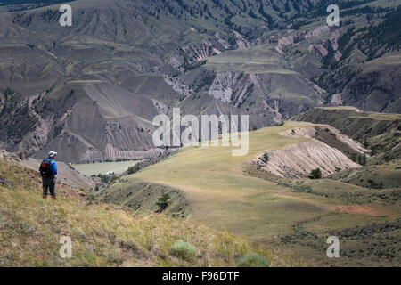 Britisch-Kolumbien, Kanada, Churn Creek Protected Area, BC Grasland, Wanderer, Chilcotin Region, Chilcotin Arche, Stockfoto