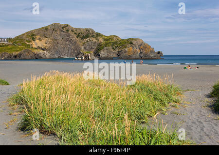 Lachs Cove Strand Sand Provincial Park, Neufundland, Kanada Stockfoto