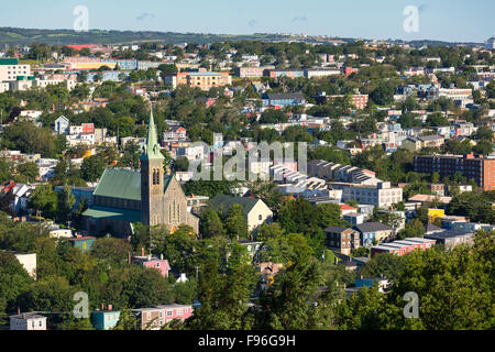 Blick auf St. Johns aus Shea Höhen, Neufundland, Kanada Stockfoto