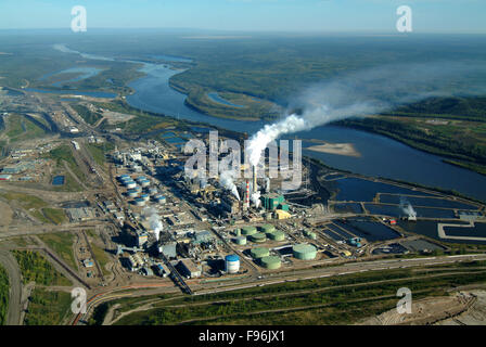 Suncor Extraktionsanlage N Ft McMurray, Alberta Stockfoto