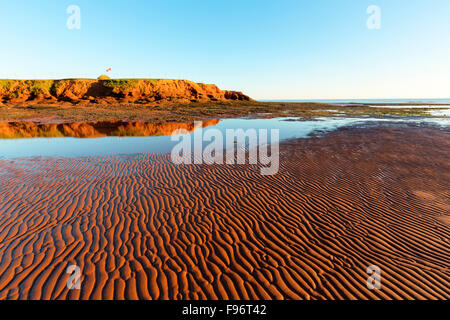 Sandstein, Kanu Cove, Prince Edward Island, Canada Stockfoto