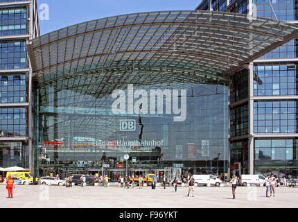 Berlin Hbf, Hauptbahnhof, Hauptbahnhof Stockfoto