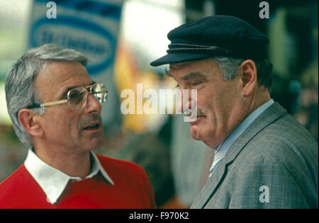 Deutscher Wis, Kabarettist und Komiker Jürgen von Manger, Deutschland 1980er Jahre. Deutsche Schauspieler, Kabarettist und Komiker Jürgen von Manger, Deutschland der 80er Jahre. Stockfoto