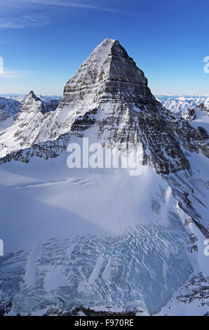 Steile Gipfel des Mount Assisniboine, British Columbia, Kanada Stockfoto