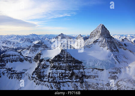 Steile Gipfel des Mount Assisniboine, British Columbia, Kanada Stockfoto