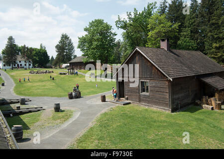 Fort Langley National Historic Site of Canada. Fort Langley, British Columbia, Kanada. Stockfoto