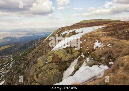 Mays Berglandschaften im Riesengebirge Stockfoto