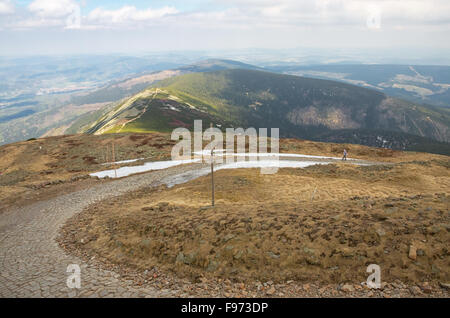 Mays Berglandschaften im Riesengebirge Stockfoto