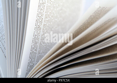 Alte große Buch zeigt die Seiten Stockfoto