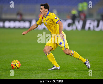 Rom, Italien. 14. Dezember 2015. Lazaros Christodoulopoulos während der italienischen Serie A Fußball Spiel S.S. Lazio gegen UC Sampdoria Genua im Olympiastadion in Rom, am 14. Dezember 2015. Stockfoto