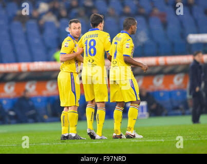 Rom, Italien. 14. Dezember 2015. während der italienischen Serie A Fußball Spiel S.S. Lazio gegen UC Sampdoria Genua im Olympiastadion in Rom, am 14. Dezember 2015. Stockfoto