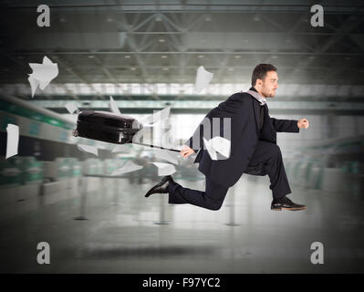 Überfällige Passagier Stockfoto