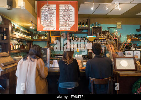 Atlas-Café in Williamsburg Brooklyn New York City Stockfoto