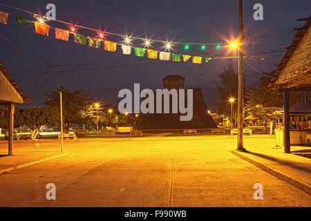 Aztekische Pyramide, Castillo Teayo, Veracruz, Mexiko Stockfoto