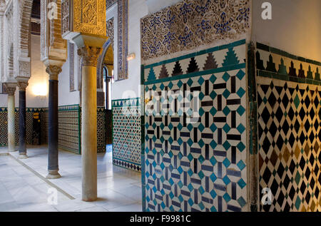 Königlichen Alcazar "Patio de Las Muñecas´, Innenhof der Handgelenke, Sevilla, Andalusien, Spanien Stockfoto