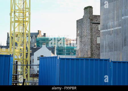 Marischal square Entwicklung der umliegenden historischen Provost Skene House im Zentrum von Aberdeen Schottland, Dezember 2015. Stockfoto