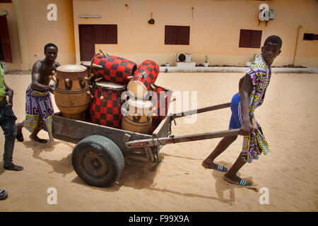 Musiker in Grand-Bassam, Côte d ' Ivoire Stockfoto