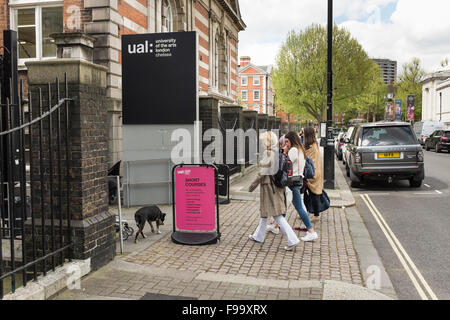 UAL, University of the Arts London in Chelsea, Großbritannien Stockfoto