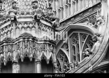 Ein Blick auf Westminster Abbey in London, England Stockfoto