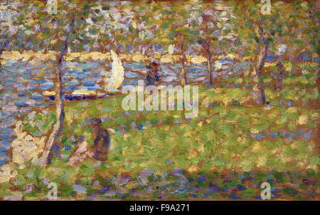 Georges Seurat - Studie für "La Grande Jatte" Stockfoto