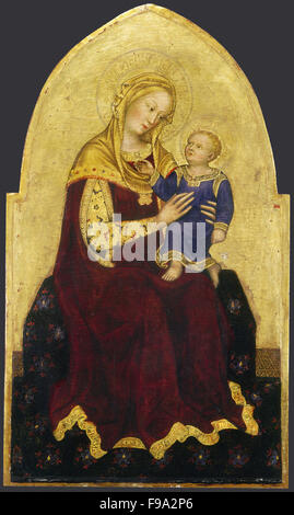 Gentile da Fabriano - Madonna und Kind inthronisiert Stockfoto