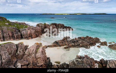 Ceannabeinne Bay, in der Nähe von Durness im weit nordwestlichen Zipfel von Festland Schottland Stockfoto