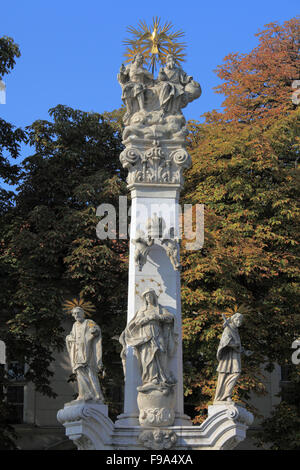 Ungarn Budapest Óbuda Fő Tér Heilige Dreifaltigkeitssäule Stockfoto