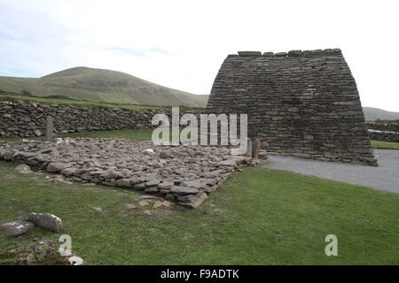 Gallarus Oratorium an Ballydavid, Halbinsel Dingle, County Kerry, Irland. Stockfoto