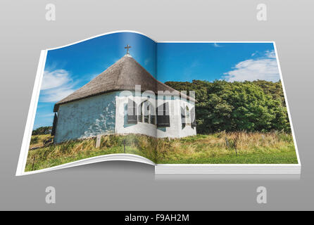 Die Kapelle Vitt wurde von 1806 bis 1816 von Karl Friedrich Schinkel, Insel Rügen, Mecklenburg-Western Pomerania, Deutschland gebaut. Stockfoto