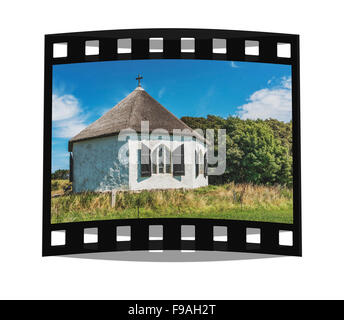 Die Kapelle Vitt wurde von 1806 bis 1816 von Karl Friedrich Schinkel, Insel Rügen, Mecklenburg-Western Pomerania, Deutschland gebaut. Stockfoto